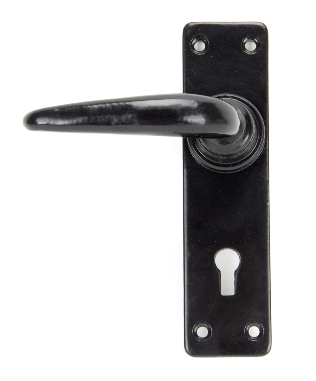 33320 Black Smooth Lever Lock Set