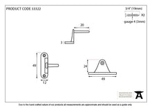 Load image into Gallery viewer, 33322 Pewter Cranked Casement Stay Pin
