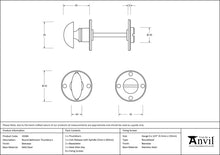 Load image into Gallery viewer, 33384 Beeswax Round Bathroom Thumbturn
