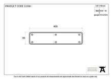 Load image into Gallery viewer, 33390 Pewter 400mm Plain Fingerplate
