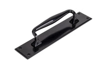 Load image into Gallery viewer, 33466 Black Pull Handle on Backplate
