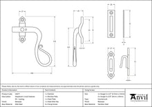 Load image into Gallery viewer, 33477 Beeswax Locking Shepherd&#39;s Crook Fastener - RH
