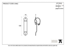 Load image into Gallery viewer, 33482 Black Locking Gothic Screw on Staple
