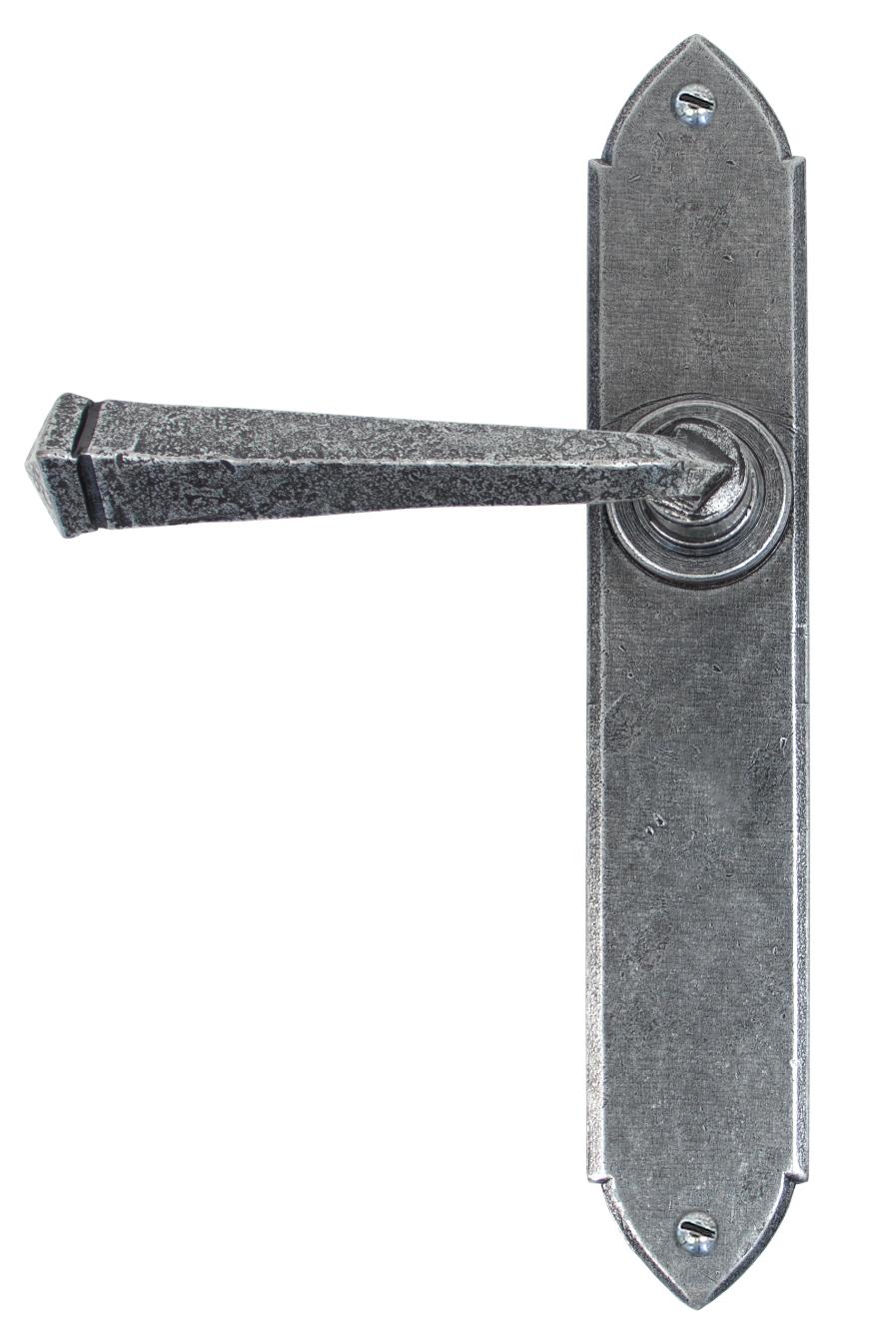 33601 Pewter Gothic Lever Latch Set