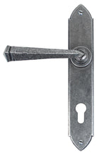 Load image into Gallery viewer, 33604 Pewter Gothic Lever Espag. Lock Set
