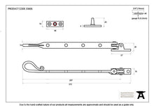 Load image into Gallery viewer, 33606 Pewter 10&quot; Shepherd&#39;s Crook Stay
