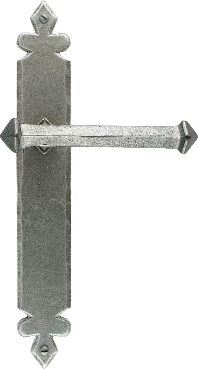 33609 Pewter Tudor Lever Latch Set