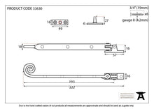 Load image into Gallery viewer, 33630 Pewter 8&quot; Monkeytail Stay
