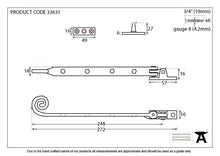 Load image into Gallery viewer, 33631 Pewter 10&quot; Monkeytail Stay
