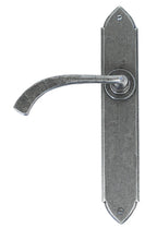 Load image into Gallery viewer, 33635 Pewter Gothic Curved Sprung Lever Latch Set
