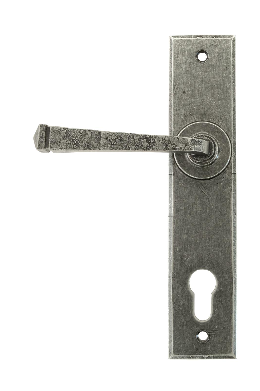 33704 Pewter Avon Lever Espag. Lock Set