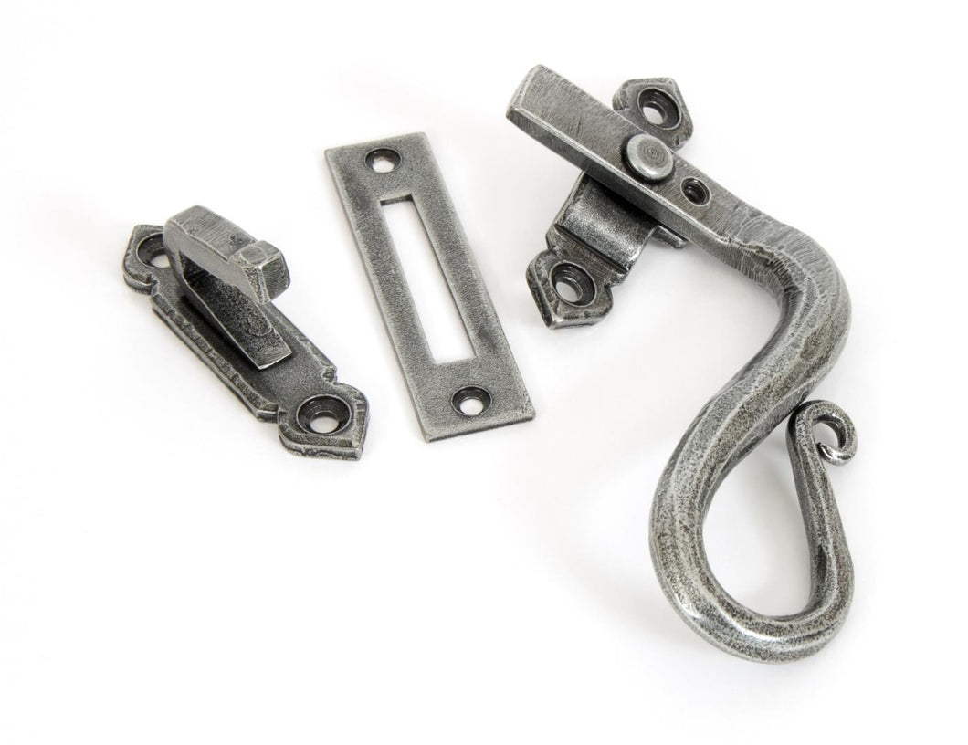 33709 Pewter Locking Shepherd's Crook Fastener - RH