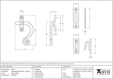 Load image into Gallery viewer, 33726 Pewter Locking Monkeytail Fastener - RH
