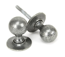 Load image into Gallery viewer, 33778 Pewter Round Mortice/Rim Knob Set
