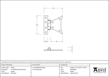 Load image into Gallery viewer, 33782 Pewter 2" Half Butterfly Hinge (pair)
