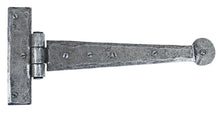 Load image into Gallery viewer, 33789 Pewter 9" Penny End T Hinge (pair)
