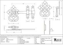Load image into Gallery viewer, 33819 Black Shakespeare Latch Set
