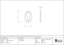 Load image into Gallery viewer, 33830 Black Oval Euro Escutcheon
