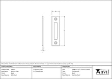 Load image into Gallery viewer, 33838 Black Mortice Plate
