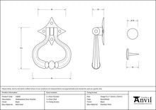 Load image into Gallery viewer, 33839 Black Shakespeare Door Knocker
