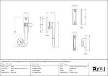 Load image into Gallery viewer, 33882 Black Locking Deluxe Monkeytail Fastener - LH
