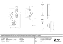 Load image into Gallery viewer, 33952 Black Locking Monkeytail Fastener - LH
