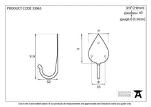 Load image into Gallery viewer, 33963 Black Gothic Coat Hook
