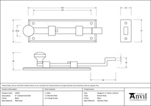 Load image into Gallery viewer, 33979 Black 6" Cranked Knob Bolt
