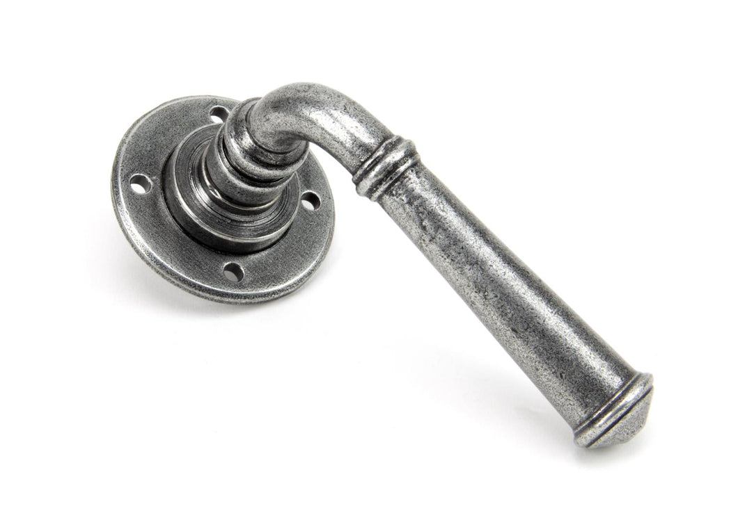 45120 Pewter Regency Lever on Rose Set