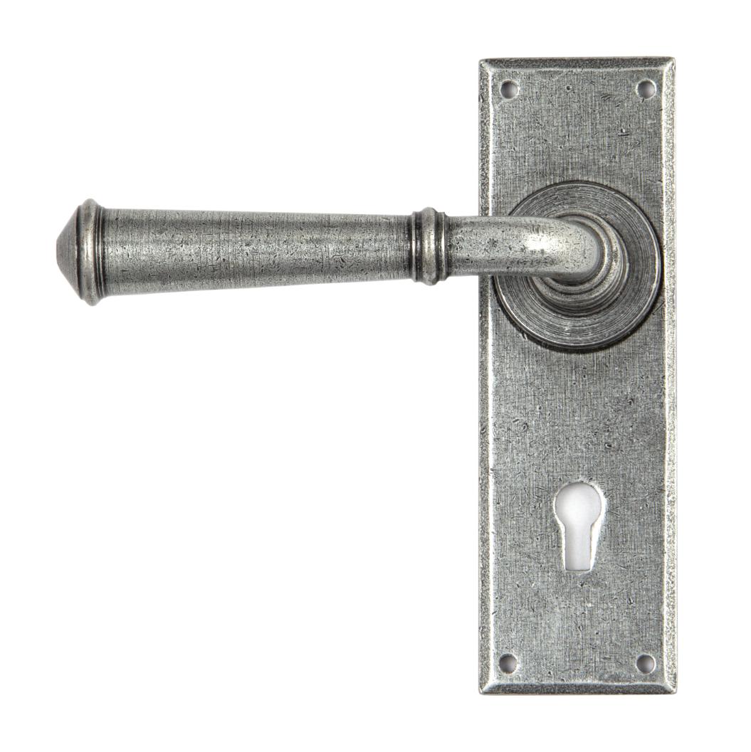 45125 Pewter Regency Lever Lock set
