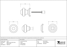 Load image into Gallery viewer, 45155 Pewter Regency Centre Door Knob
