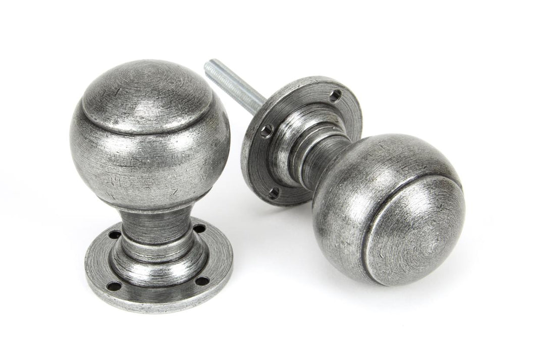 45156 Pewter Regency Mortice/Rim Knob Set