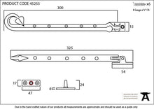 Load image into Gallery viewer, 45255 Pewter 12&quot; Shropshire Window Stay
