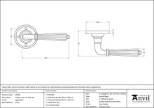 Load image into Gallery viewer, 45309 Aged Brass Hinton Lever on Rose Set
