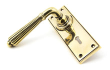 Load image into Gallery viewer, 45310 Aged Brass Hinton Lever Lock Set
