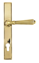 Load image into Gallery viewer, 45314 Aged Brass Hinton Slimline Lever Espag. Lock Set
