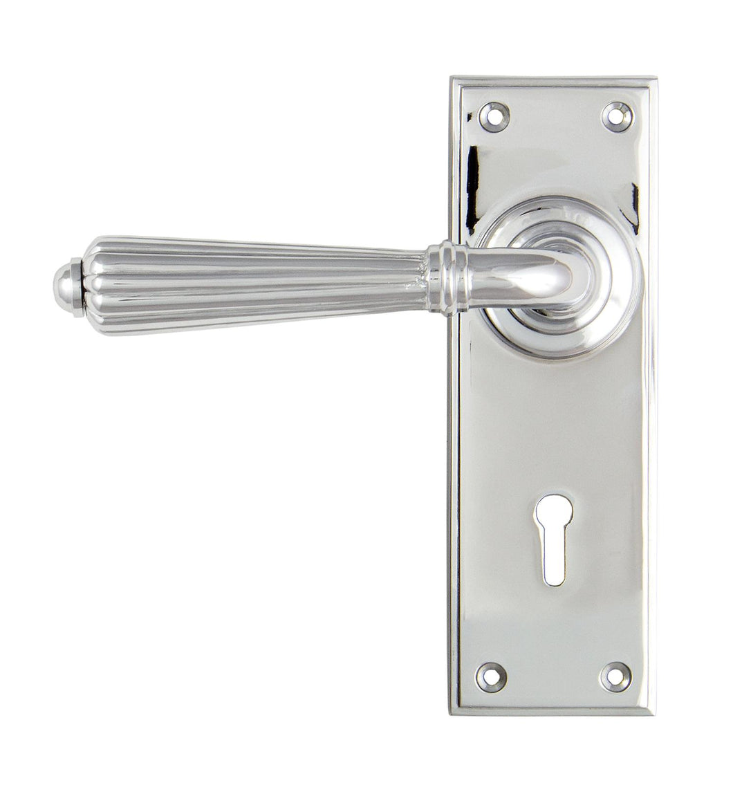 45316 Polished Chrome Hinton Lever Lock Set