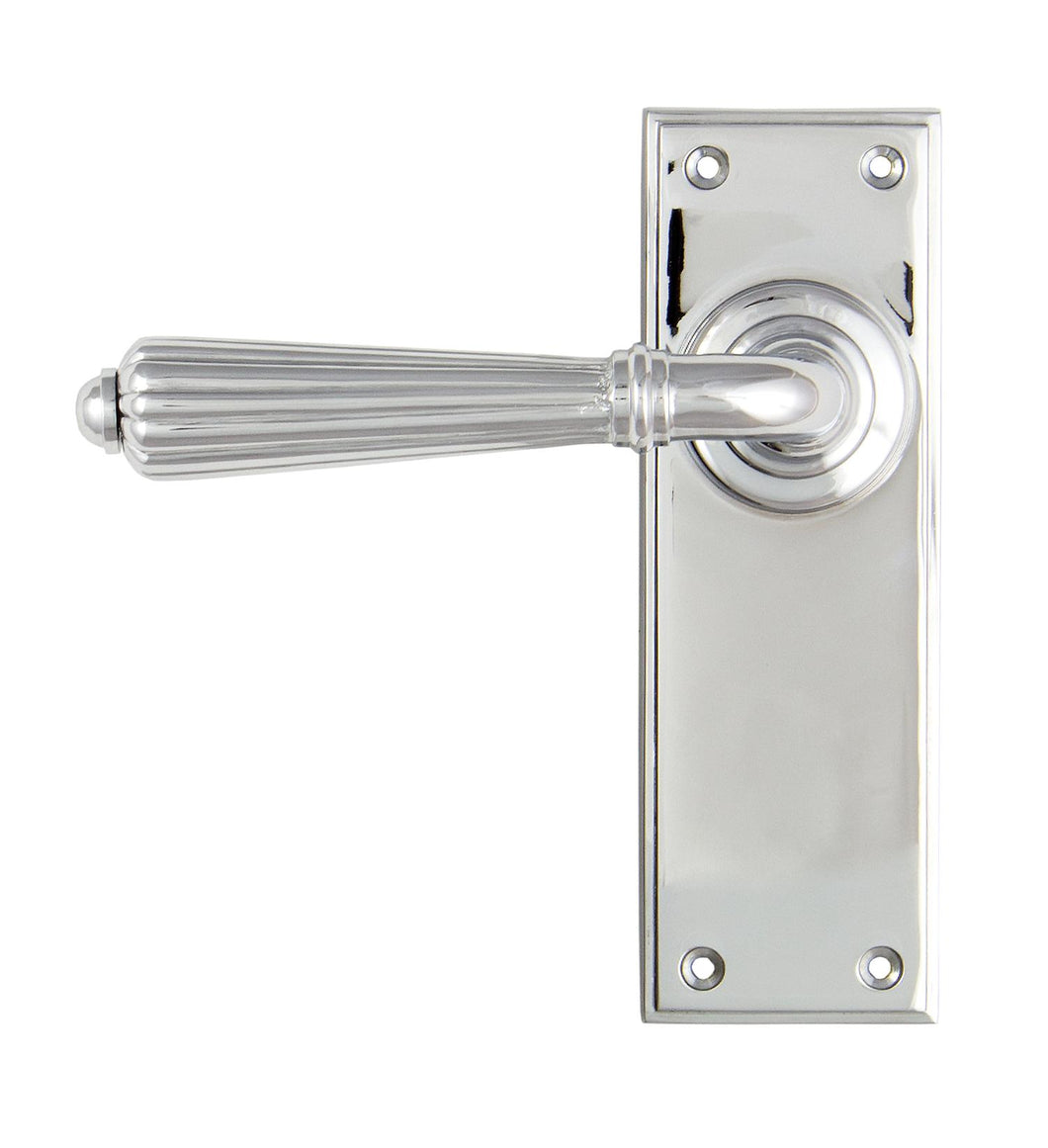 45317 Polished Chrome Hinton Lever Latch Set