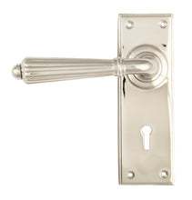 Load image into Gallery viewer, 45322 Polished Nickel Hinton Lever Lock Set
