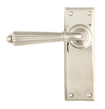 Load image into Gallery viewer, 45323 Polished Nickel Hinton Lever Latch Set
