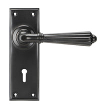 Load image into Gallery viewer, 45328 Aged Bronze Hinton Lever Lock Set
