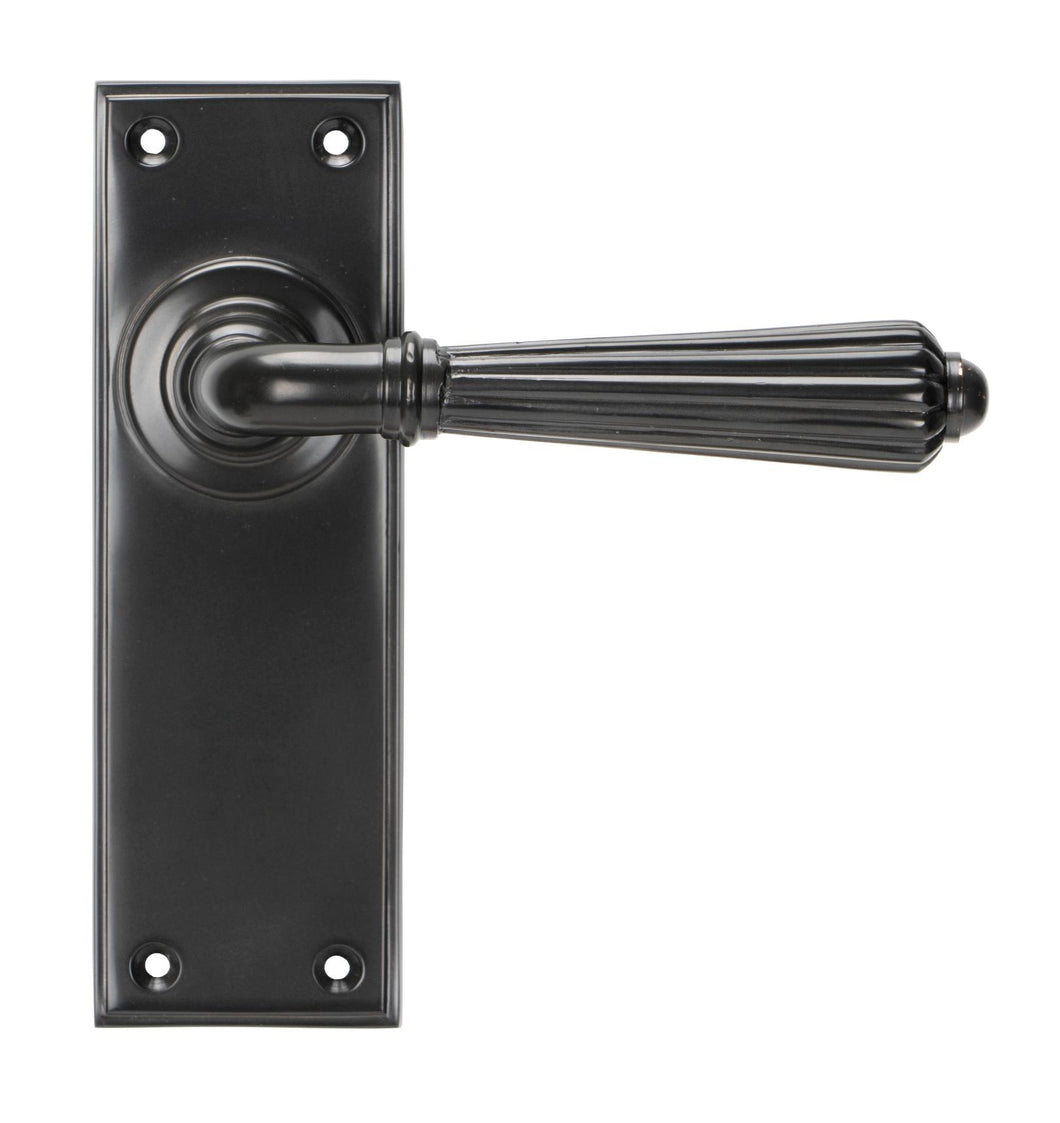 45329 Aged Bronze Hinton Lever Latch Set