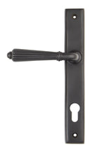 Load image into Gallery viewer, 45332 Aged Bronze Hinton Slimline Lever Espag. Lock Set
