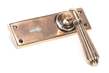 Load image into Gallery viewer, 45334 Polished Bronze Hinton Lever Lock Set
