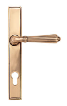 Load image into Gallery viewer, 45338 Polished Bronze Hinton Slimline Lever Espag. Lock Set
