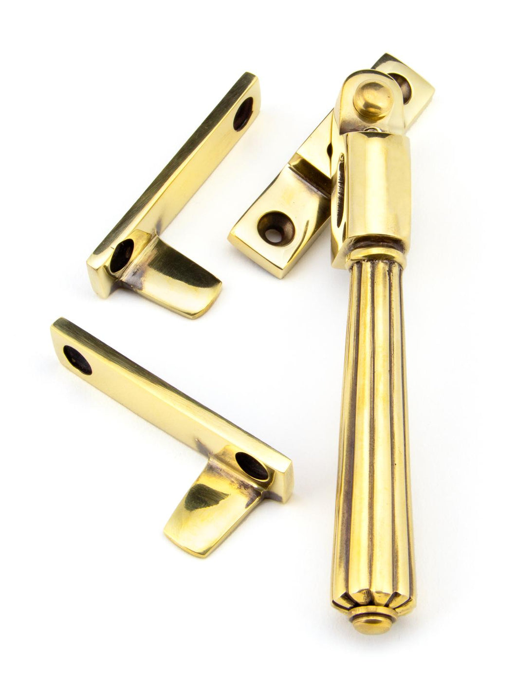 45344 Aged Brass Night-Vent Locking Hinton Fastener