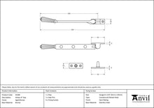 Load image into Gallery viewer, 45368 Aged Bronze 8&quot; Hinton Stay
