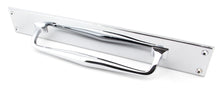 Load image into Gallery viewer, 45375 Polished Chrome 425mm Art Deco Pull Handle on Backplate
