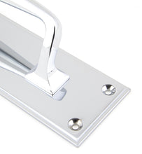 Load image into Gallery viewer, 45380 Polished Chrome 300mm Art Deco Pull Handle on Backplate
