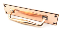 Load image into Gallery viewer, 45383 Polished Bronze 300mm Art Deco Pull Handle on Backplate
